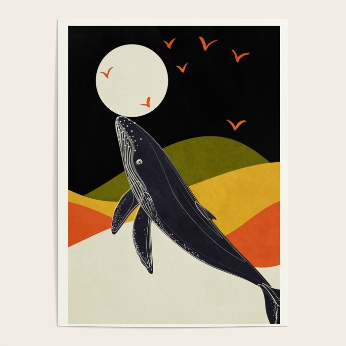 Abstract Whale 2 Poster Gallery Image 1