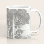Beaux Arbres (Beautiful Trees), Warm Gray on Vanilla Snow Coffee Mug Gallery Image 1