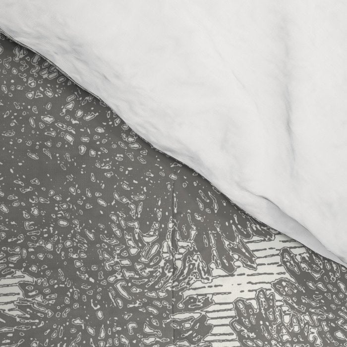 Beaux Arbres (Beautiful Trees), Warm Gray on Vanilla Snow Comforter Gallery Image 4