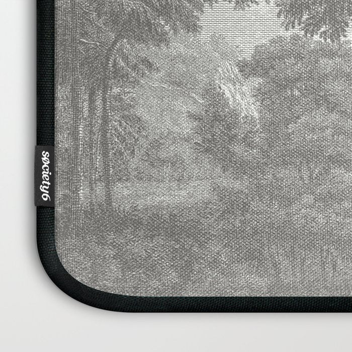 Beaux Arbres (Beautiful Trees), Warm Gray on Vanilla Snow Laptop Sleeve Gallery Image 3