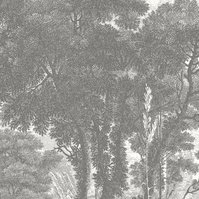 Beaux Arbres (Beautiful Trees), Warm Gray on Vanilla Snow Coffee Mug Gallery Image 2