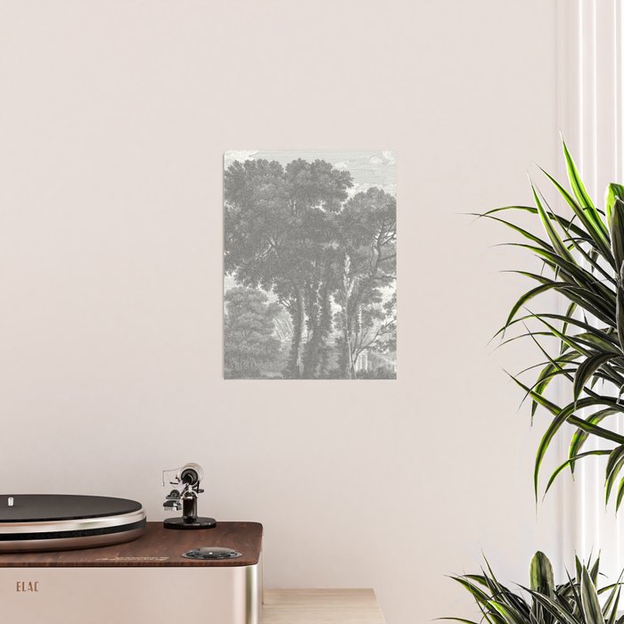 Beaux Arbres (Beautiful Trees), Warm Gray on Vanilla Snow Poster Gallery Image 2