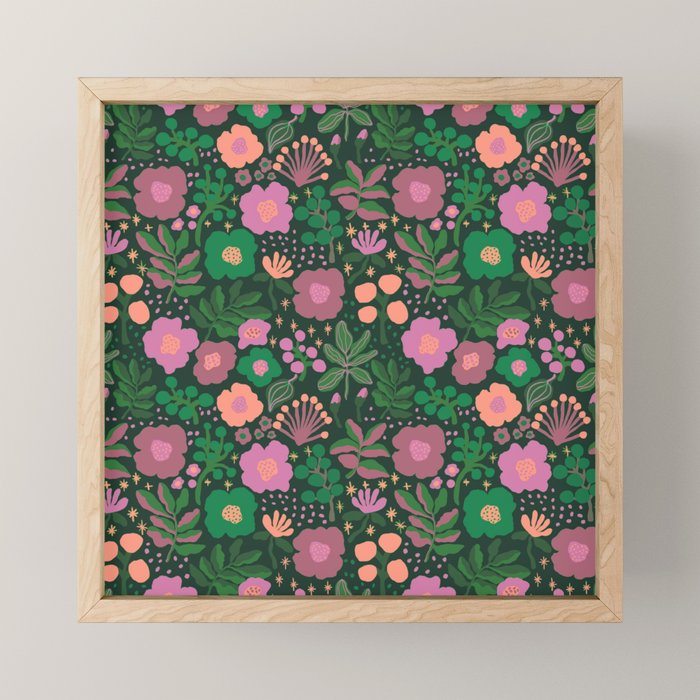Pink blooming Mini Art Print Gallery Image 1