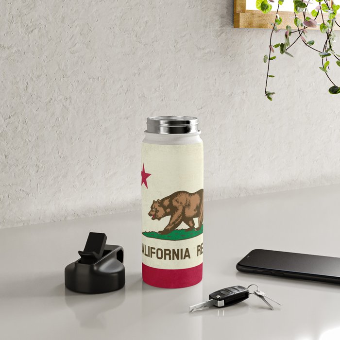 California Republic Flag Water Bottle Gallery Image 4