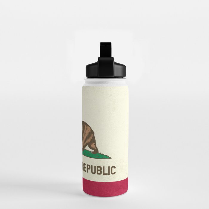 California Republic Flag Water Bottle Gallery Image 2