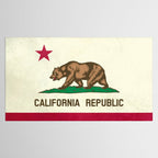 California Republic Flag Tablecloth Gallery Image 2