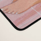 Modern Woman with Flowers Desk Mat Gallery Image 4