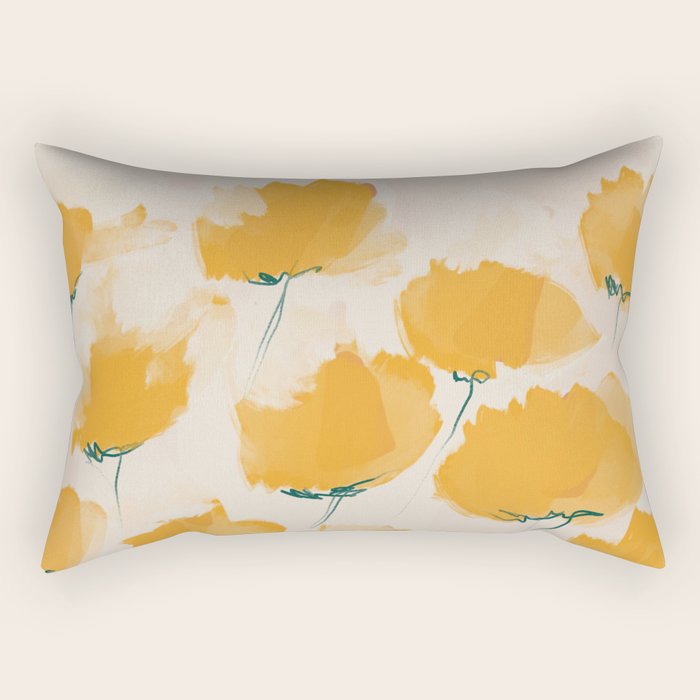 The Yellow Flowers Rectangular Pillow Gallery Image 2