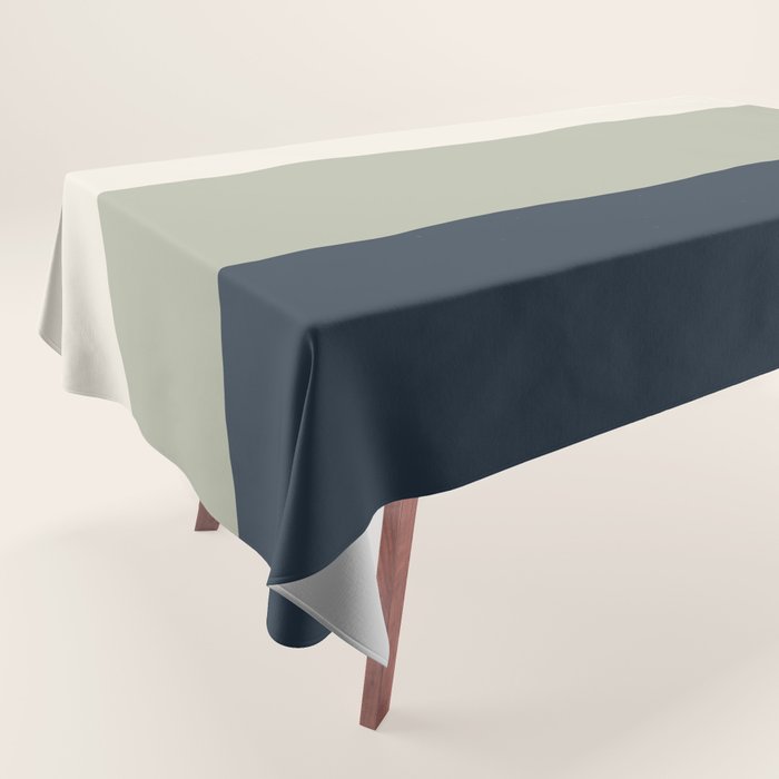 Sage Navy Tablecloth Gallery Image 1
