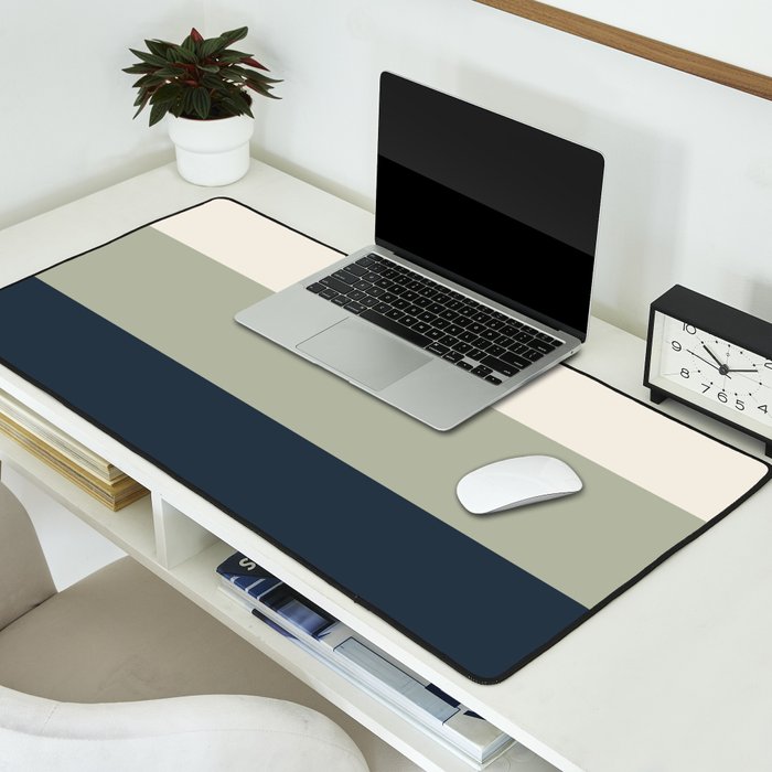 Sage Navy Desk Mat Gallery Image 2