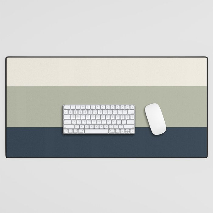 Sage Navy Desk Mat Gallery Image 1
