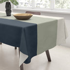 Sage Navy Tablecloth Gallery Image 3