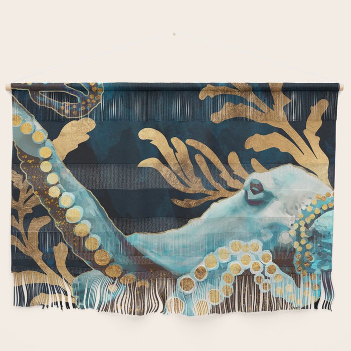 Indigo Octopus Wall Hanging Gallery Image 1