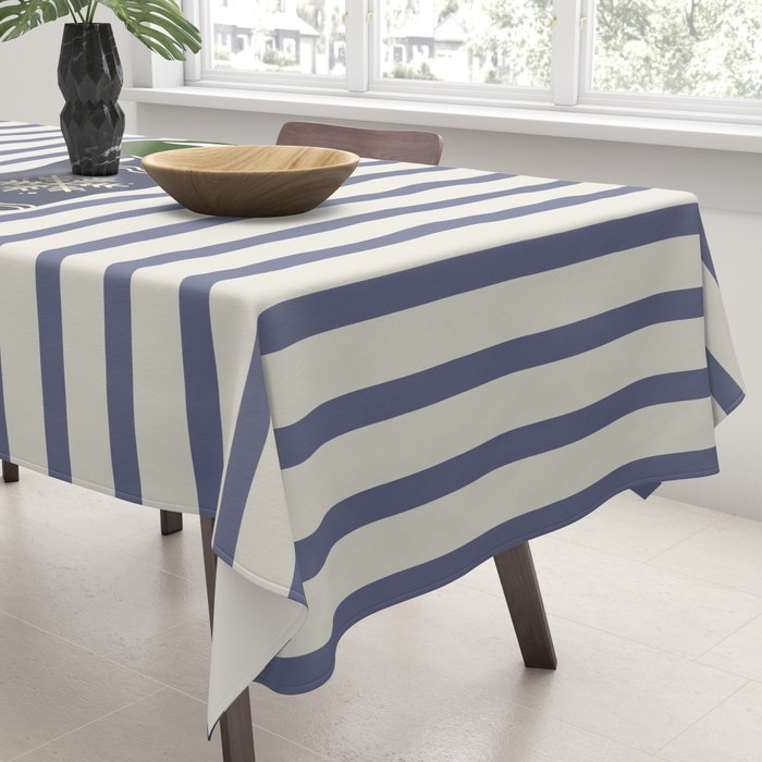 Christmas Stocking Blue Tablecloth Gallery Image 3