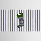 Christmas Stocking Blue Tablecloth Gallery Image 2