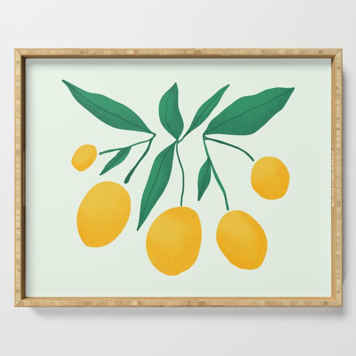 Lemons Branches Serving Tray Gallery Image 1
