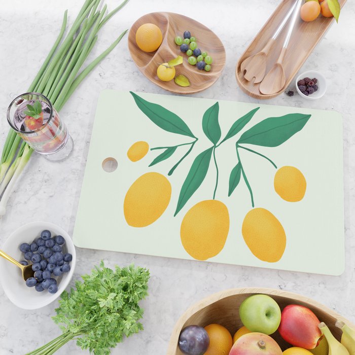 Lemons Branches Cutting Board Gallery Image 2