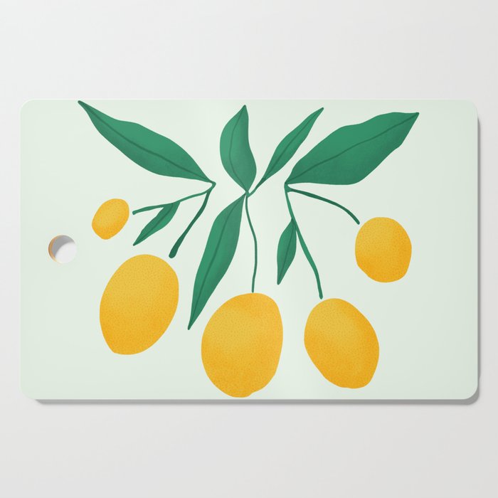 Lemons Branches Cutting Board Gallery Image 1
