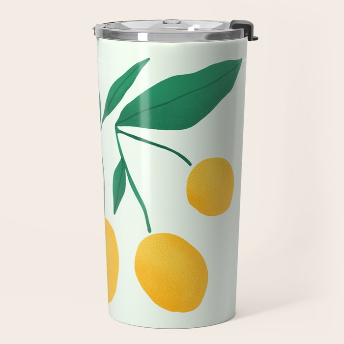 Lemons Branches Travel Mug Gallery Image 2