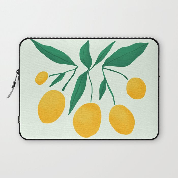 Lemons Branches Laptop Sleeve Gallery Image 1