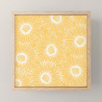 Yellow Sunflowers Line Art Mini Art Print Gallery Image 1