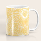 Yellow Sunflowers Line Art Coffee Mug Gallery Image 1