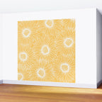 Yellow Sunflowers Line Art Wall Mural Gallery Image 2