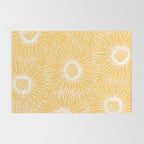 Yellow Sunflowers Line Art Rug Gallery Image 2