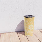 Yellow Sunflowers Line Art Travel Mug Gallery Image 4
