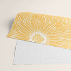 Yellow Sunflowers Line Art Wrapping Paper Gallery Image 2