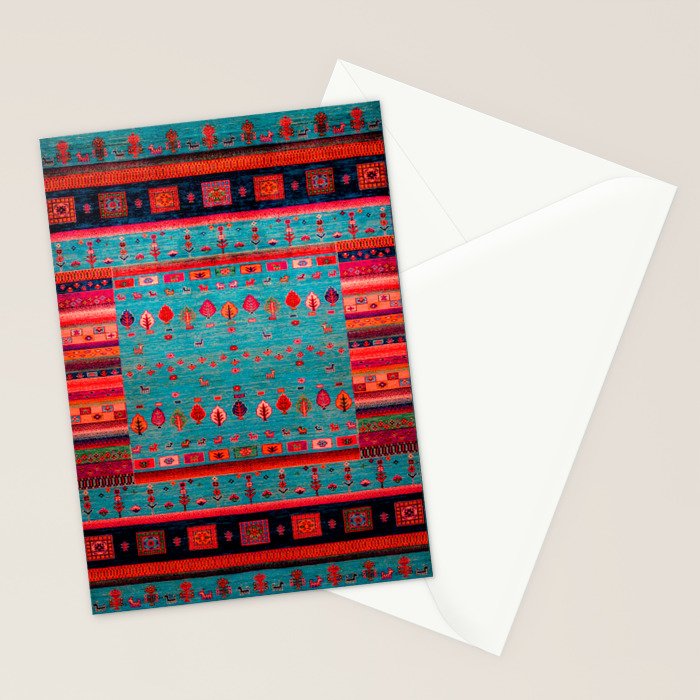 Traditional Berber Bohemian Moroccan Handmade Fabric Style Fall Autumn Color Inspiration Stationery Card Gallery Image 2