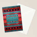 Traditional Berber Bohemian Moroccan Handmade Fabric Style Fall Autumn Color Inspiration Stationery Card Gallery Image 2