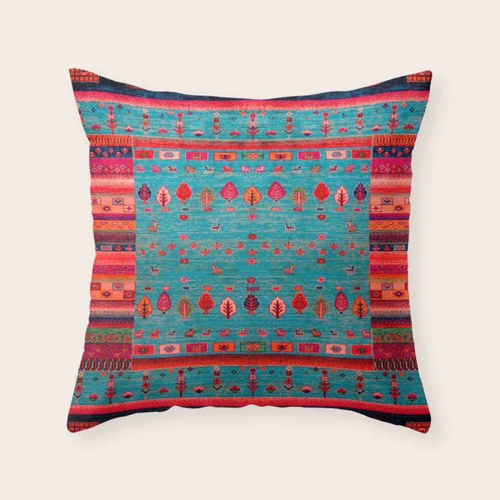 Traditional Berber Bohemian Moroccan Handmade Fabric Style Fall Autumn Color Inspiration Throw Pillow Gallery Image 6