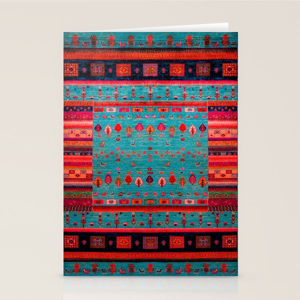 Traditional Berber Bohemian Moroccan Handmade Fabric Style Fall Autumn Color Inspiration Stationery Card Gallery Image 1