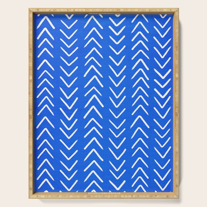 Mudcloth 01: Navy Blue Edition Serving Tray Gallery Image 1