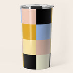 Bold Colorful Checks Pattern - Large XXXV Travel Mug Gallery Image 1