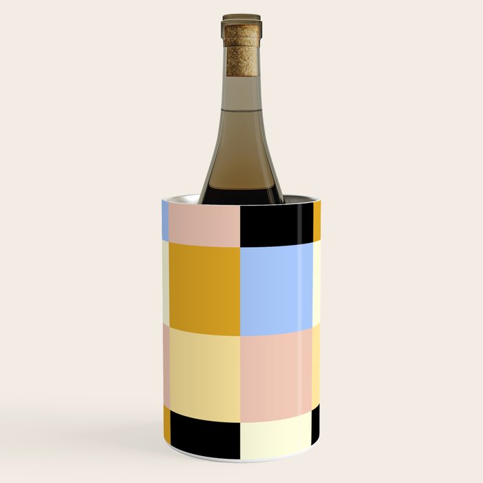Bold Colorful Checks Pattern - Large XXXV Wine Chiller Gallery Image 1