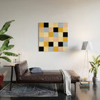 Bold Colorful Checks Pattern - Large XXXV Wood Wall Art Gallery Image 2