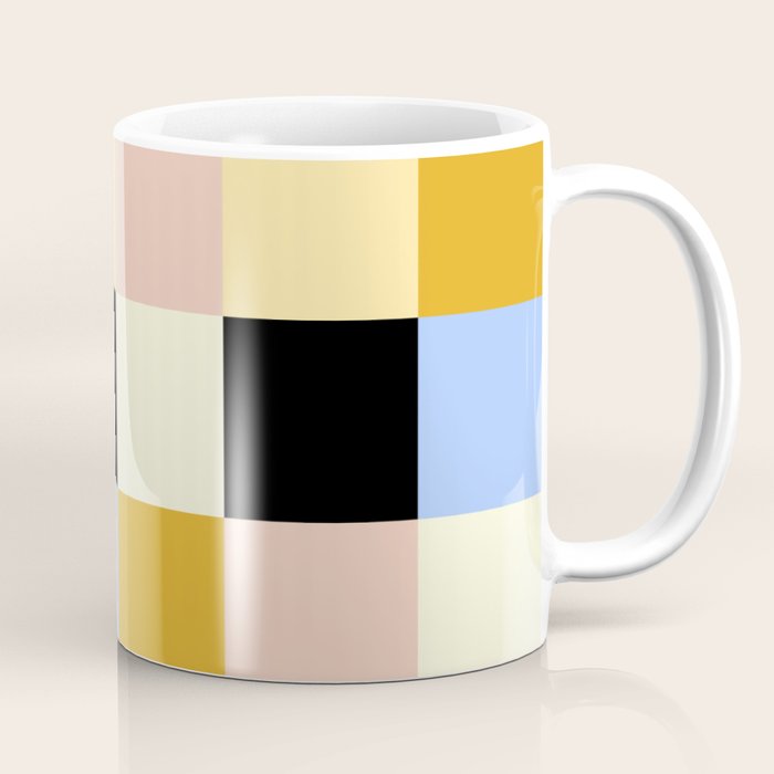 Bold Colorful Checks Pattern - Large XXXV Coffee Mug Gallery Image 1