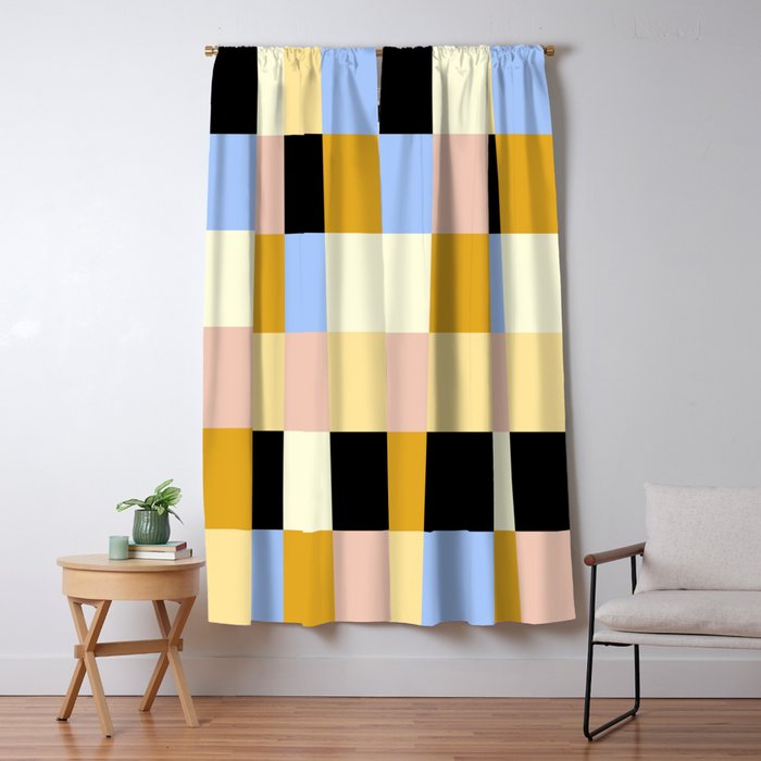 Bold Colorful Checks Pattern - Large XXXV Window Curtain Gallery Image 5