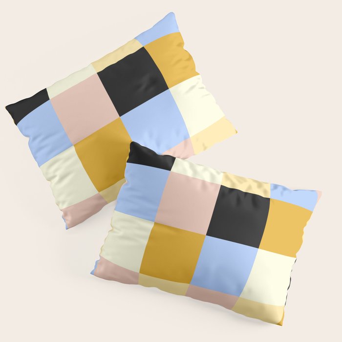 Bold Colorful Checks Pattern - Large XXXV Pillow Sham Gallery Image 1