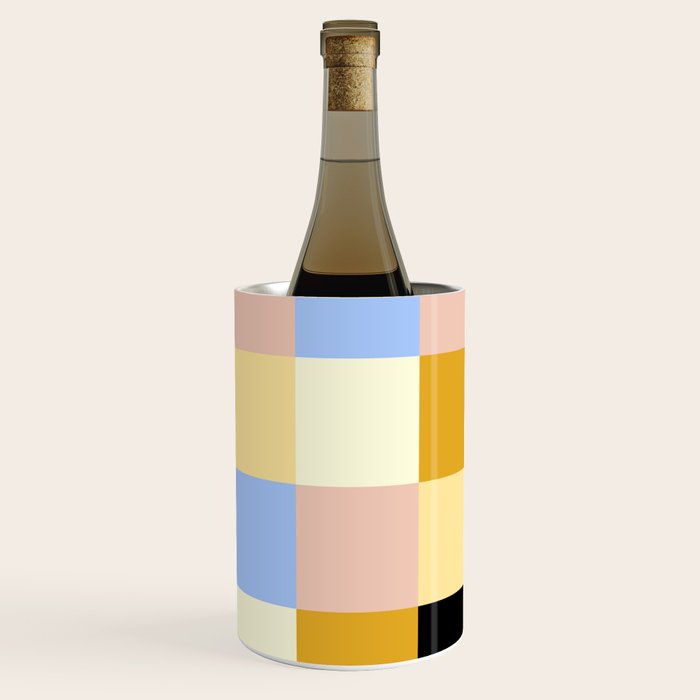 Bold Colorful Checks Pattern - Large XXXV Wine Chiller Gallery Image 2