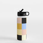 Bold Colorful Checks Pattern - Large XXXV Water Bottle Gallery Image 1