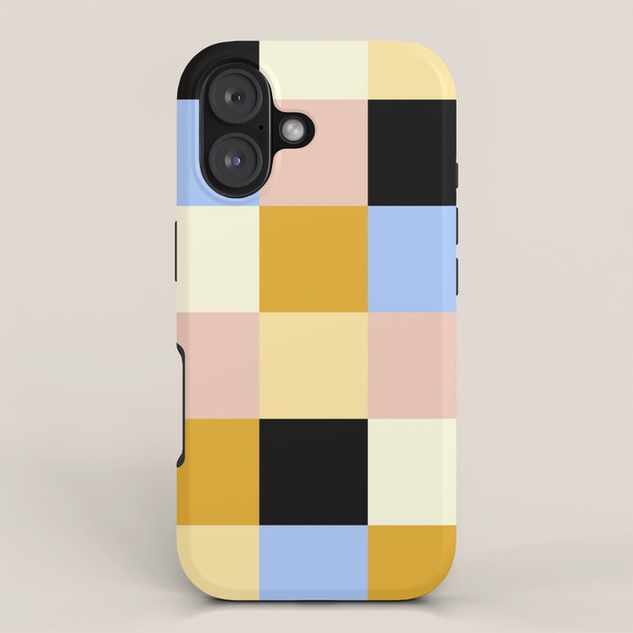 Bold Colorful Checks Pattern - Large XXXV iPhone Case Gallery Image 1