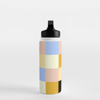 Bold Colorful Checks Pattern - Large XXXV Water Bottle Gallery Image 3