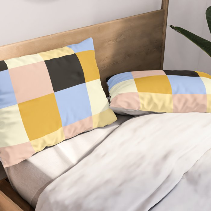 Bold Colorful Checks Pattern - Large XXXV Pillow Sham Gallery Image 2