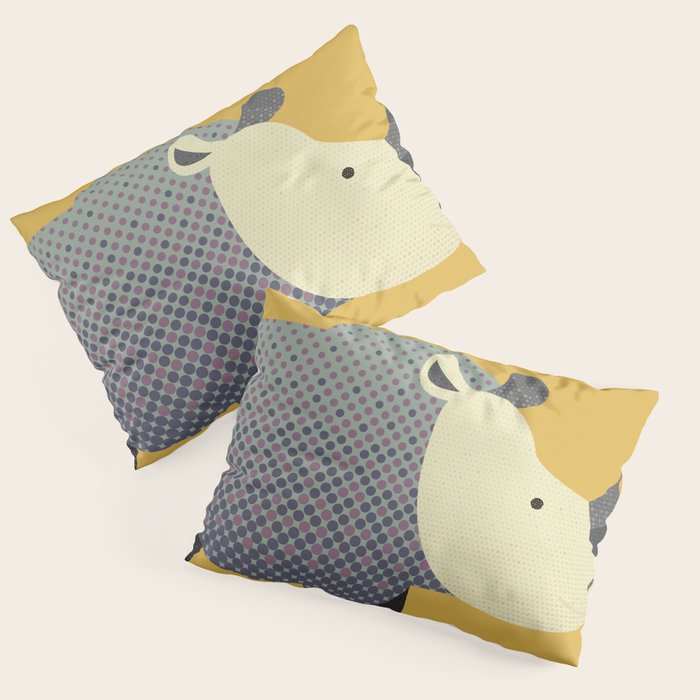 Whimsy Rhinoceros II Pillow Sham Gallery Image 3