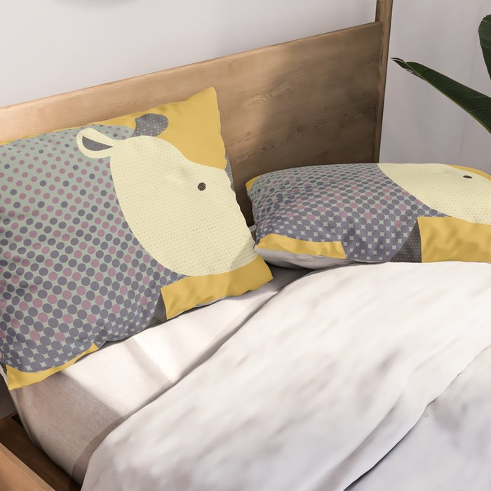 Whimsy Rhinoceros II Pillow Sham Gallery Image 2