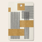 Stripes and Square Composition - Abstract Cutting Board Gallery Image 1