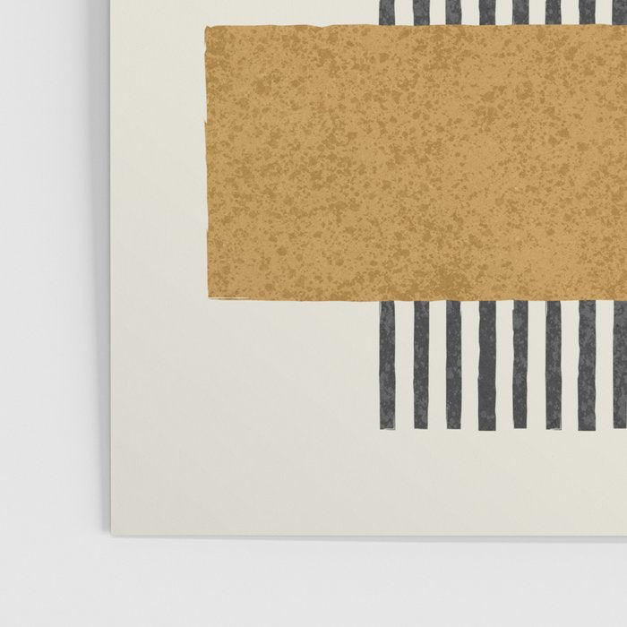 Stripes and Square Composition - Abstract Poster Gallery Image 3